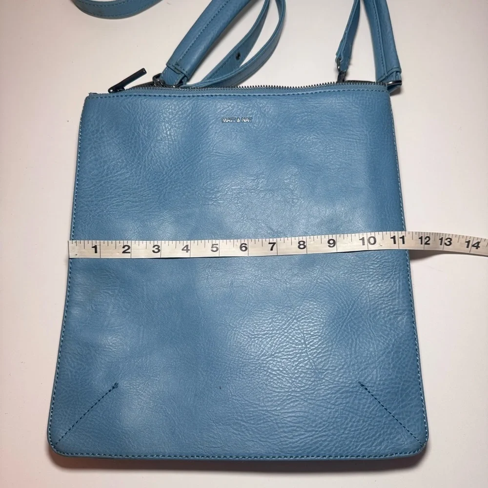 Matt & Natt Vegan Blue Flap Bag